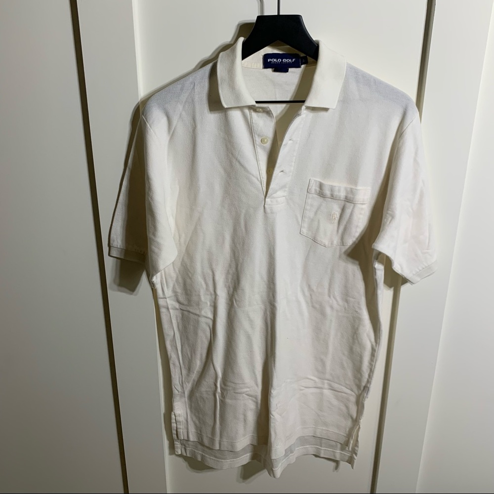 NWOT Polo Golf Ralph Lauren Polo with Pocket, White, S - Picture 2 of 3